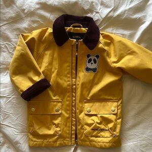 Mini Rodini Panda Yellow Parka 4-5 Years